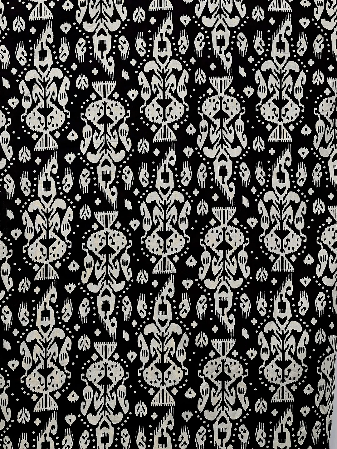 Black Cream Block Printed Half Sleeves Shirt - Image 4