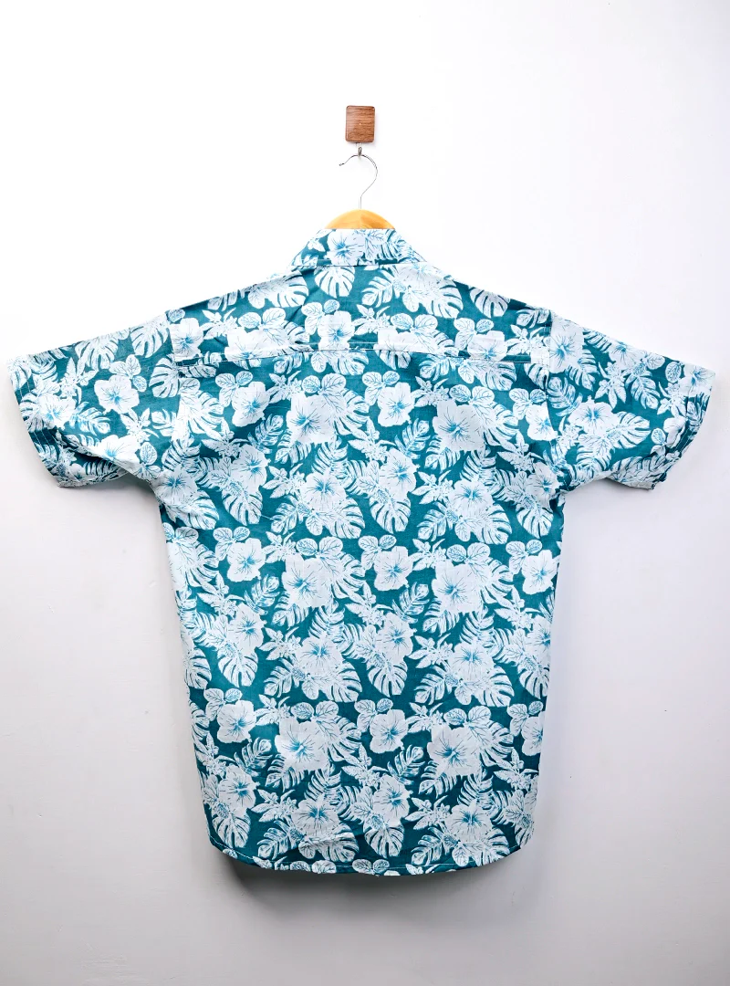 Blue Ocean Breeze half Sleeves Shirt - Image 3