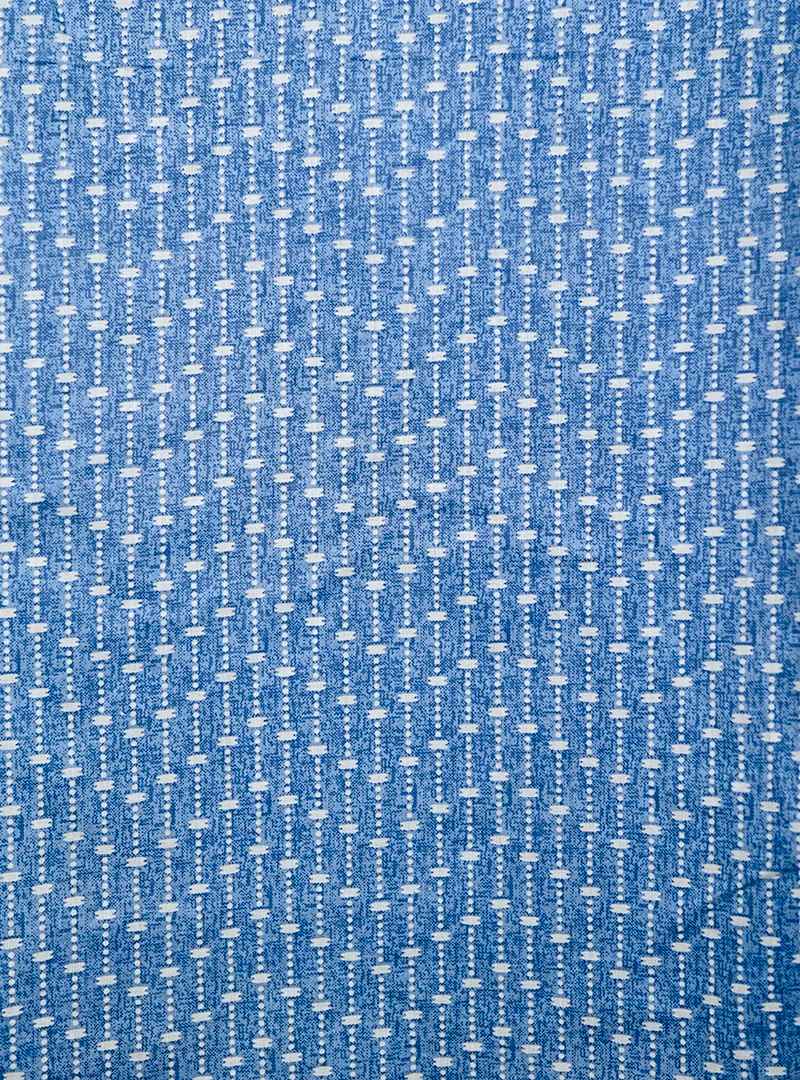 Blue white lining Printed short kurta - Image 4