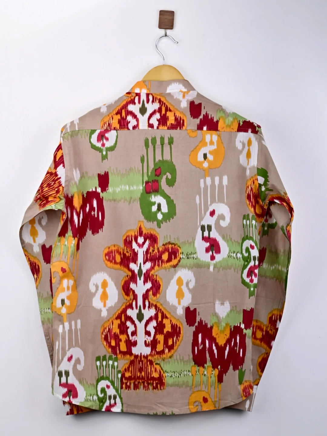 Brown Self Patterned Printed Short Kurta - Image 3
