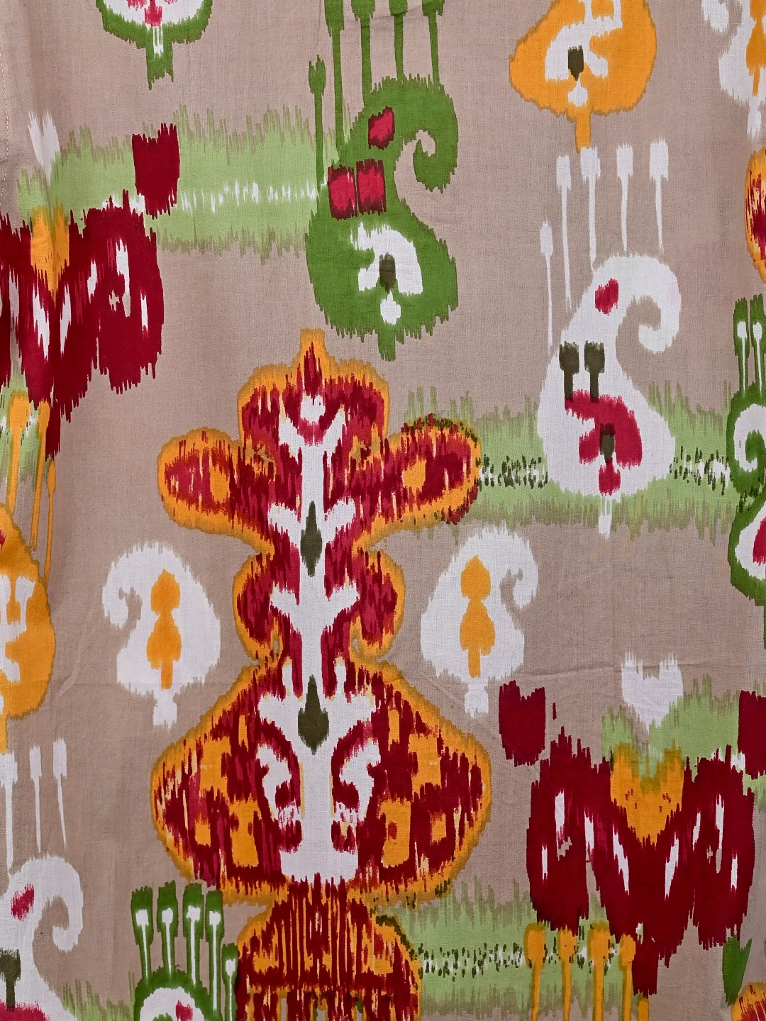 Brown Self Patterned Printed Short Kurta - Image 4
