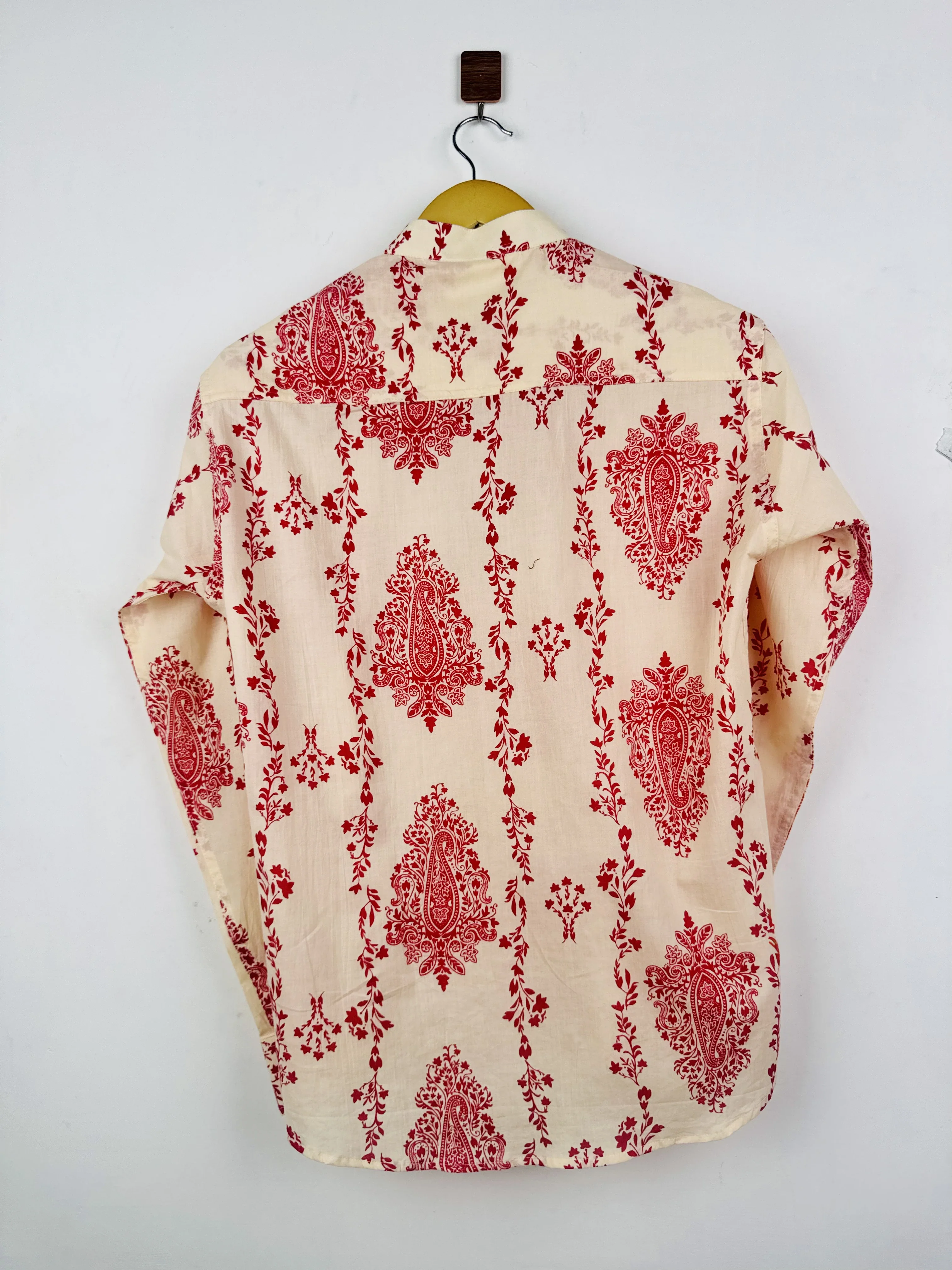 Ivory Red Short Kurta - Image 3