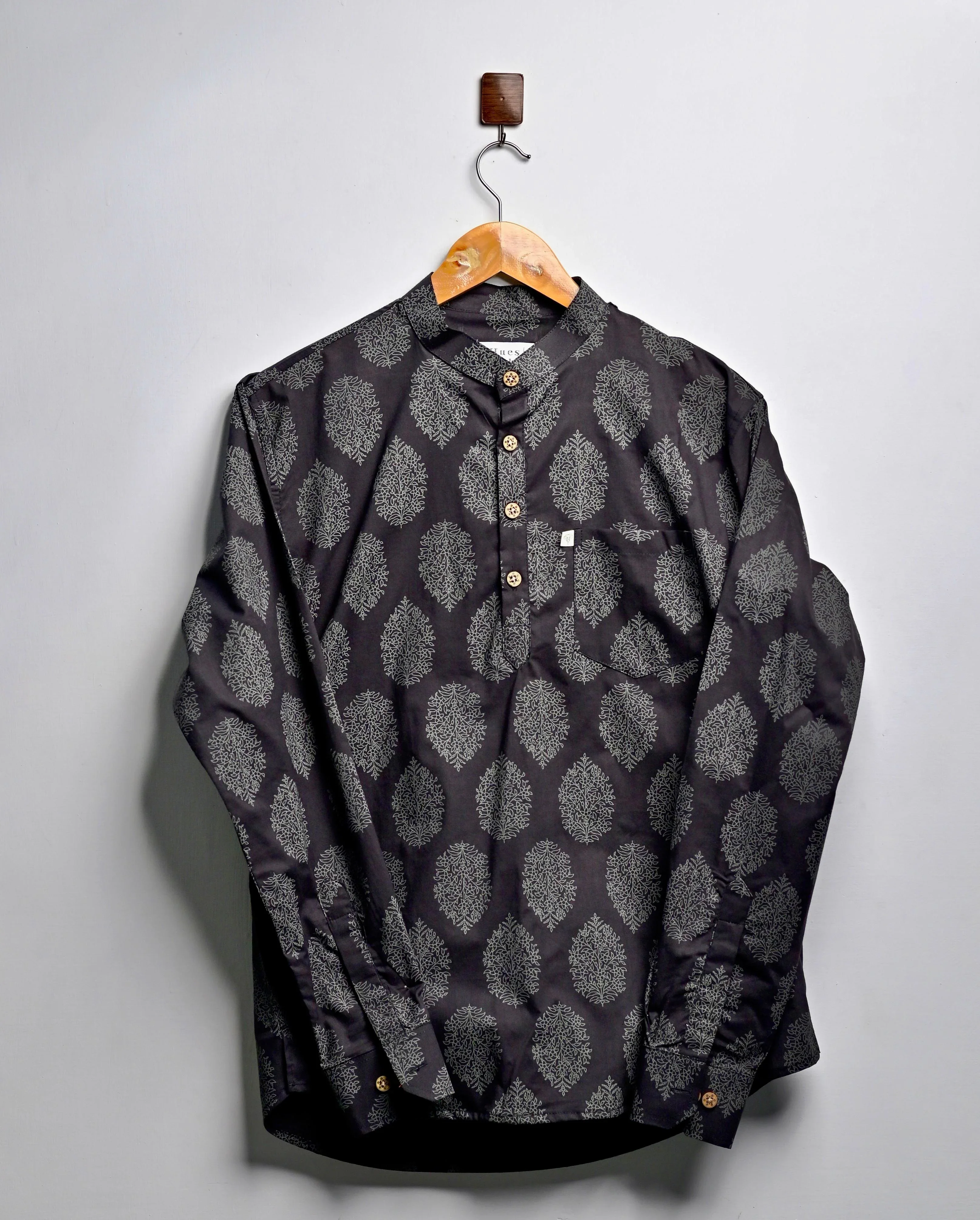 Midnight Motif Printed short kurta - Image 3