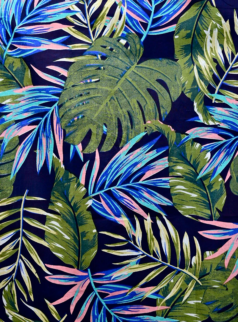 Multicolor Leaf Printed Half Sleeves Shirt - Image 4