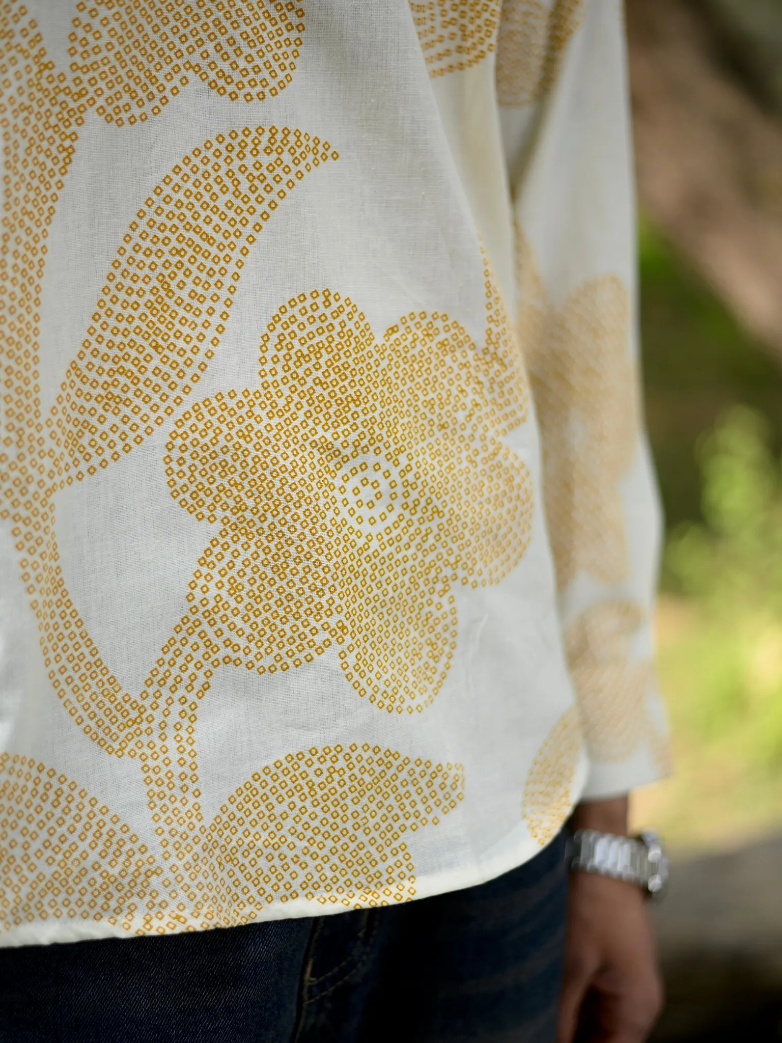 Mustard Leaf Cotton short kurta - Image 3