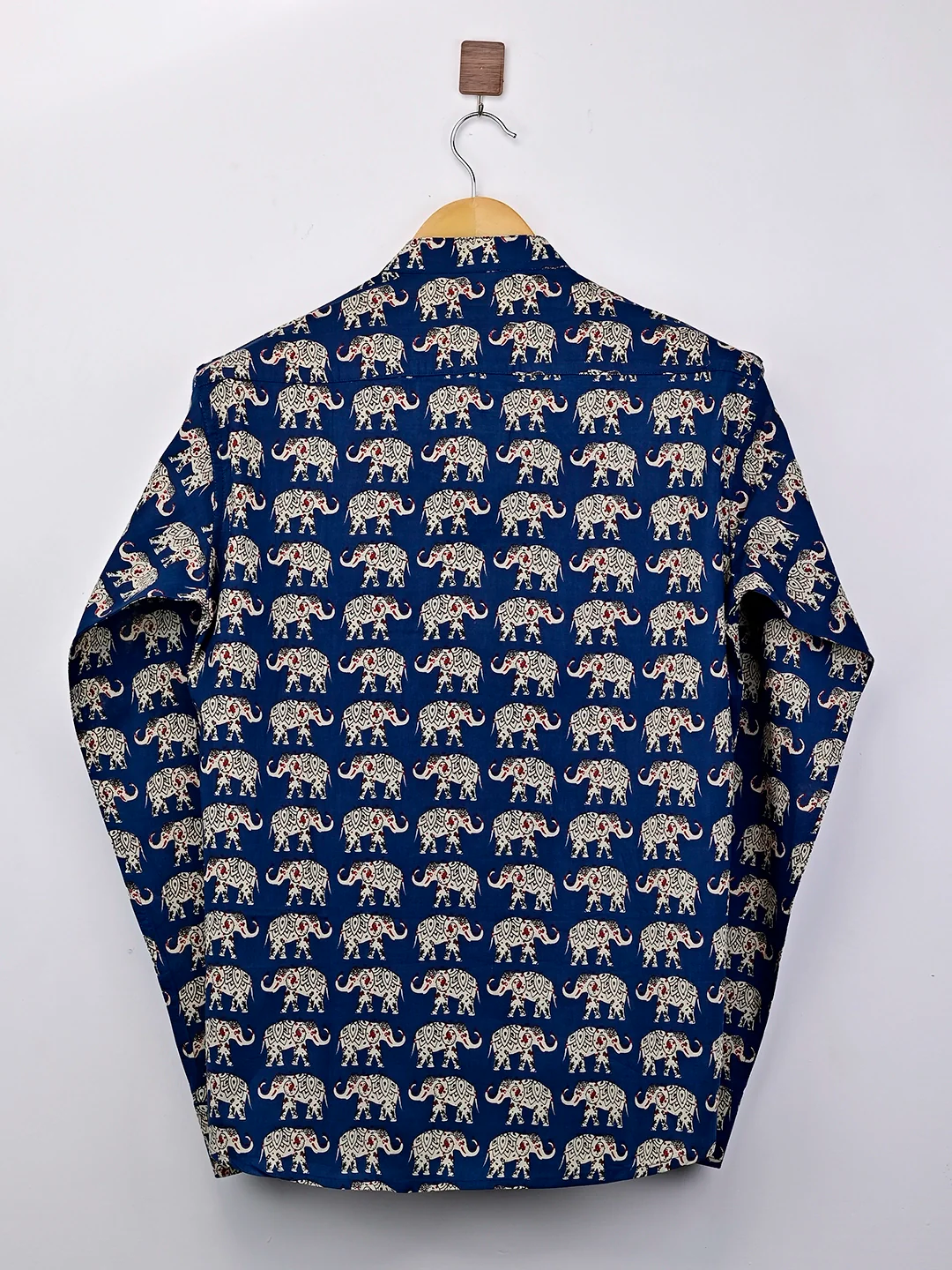 navy blue elephant short kurta - Image 3