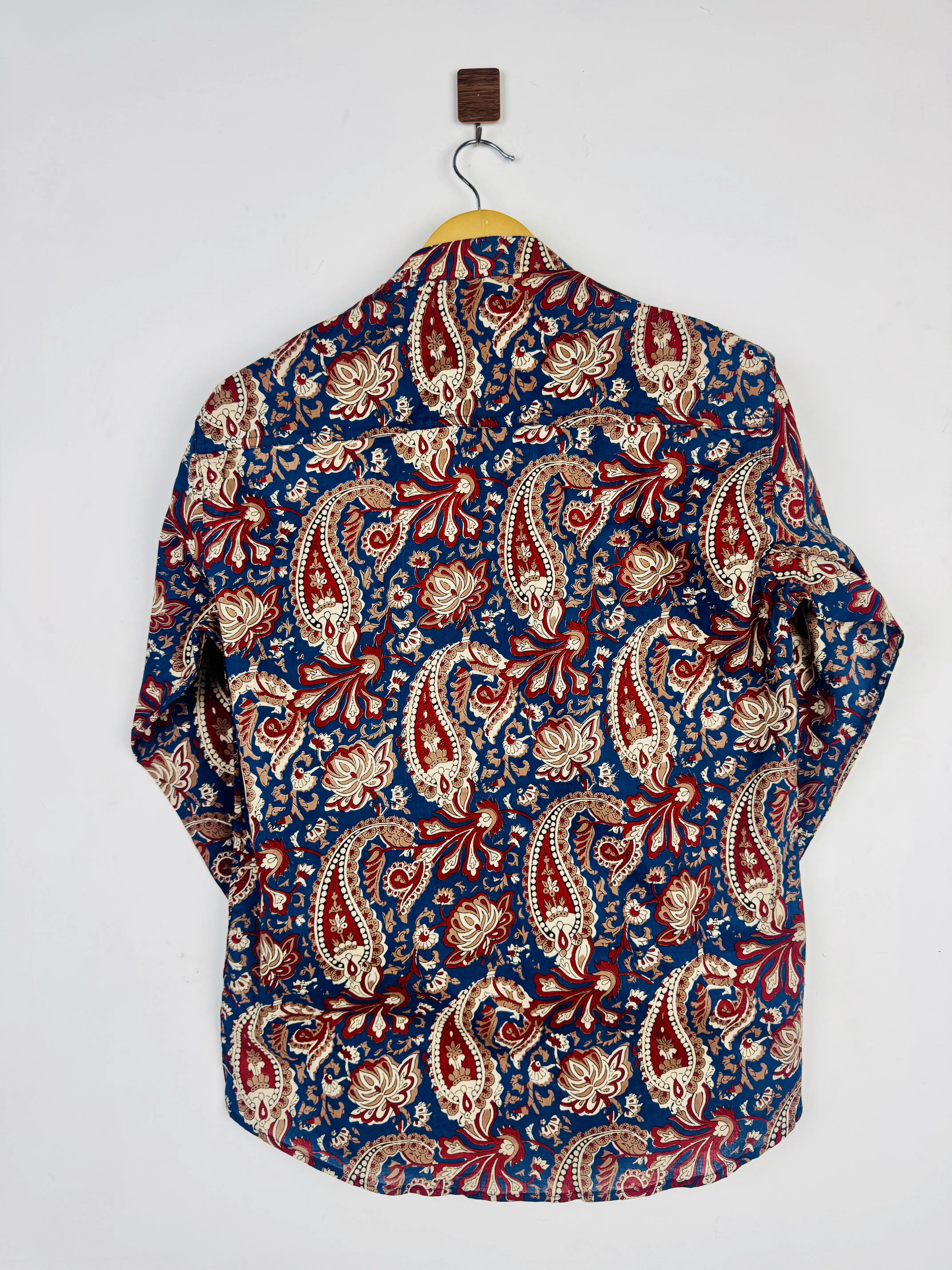 Navy Royal paisley short kurta - Image 3