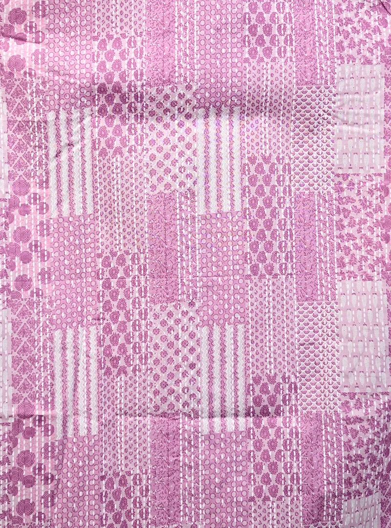 pink patchwork half sleeves shirt - Image 4