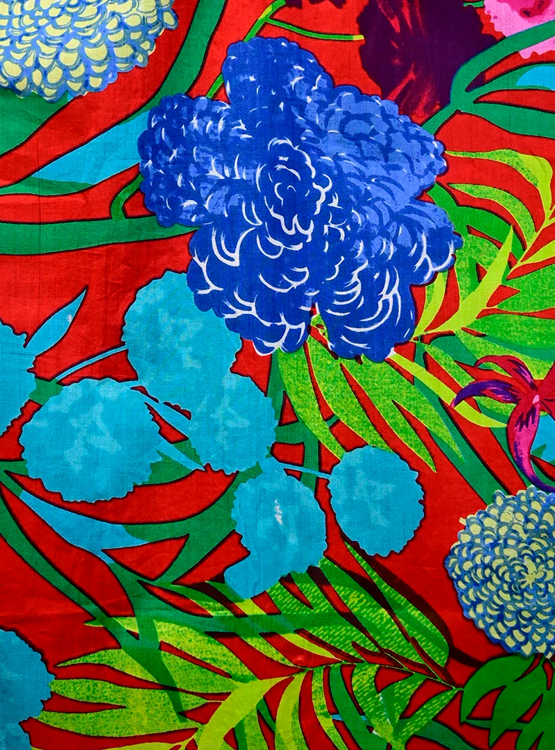 Red Paradise Floral Half Sleeves Shirt - Image 4